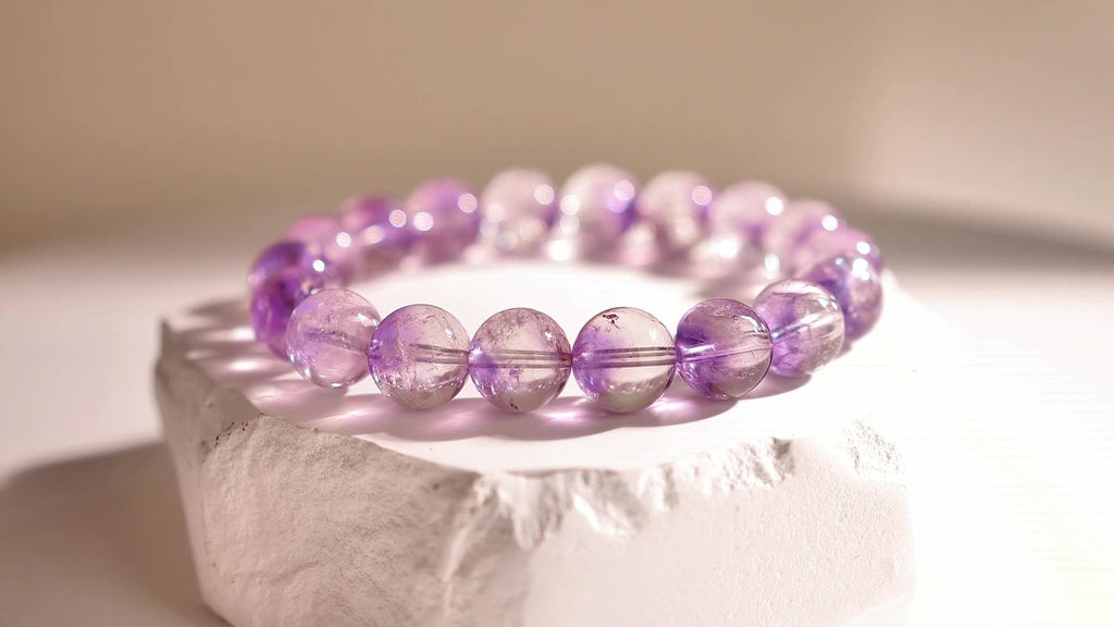 紫色のウサギの毛皮の宝庫  ブレスレット 7~12mm