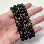 銀のオブシディアン  ブレスレット 8/10/12mm