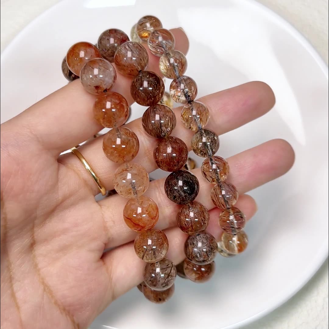 ブラックゴールドスーパーセブン ブレスレット 7~12mm