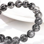 ブラックルチルクォーツ  ブレスレット 7~12mm