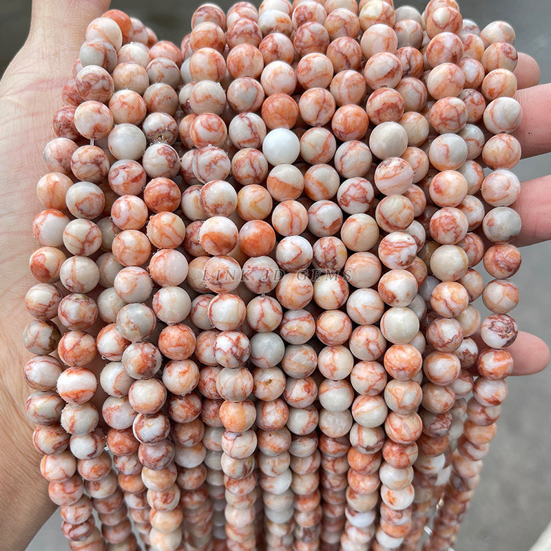 ピンクのグリッドストーン 連材 6/8/10/12mm