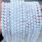 ホワイトカルセドニー 連材 6/8/10/12mm