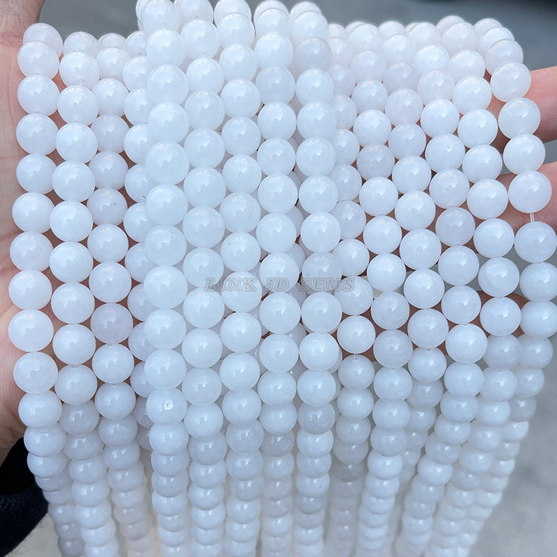 ホワイトカルセドニー 連材 6/8/10/12mm