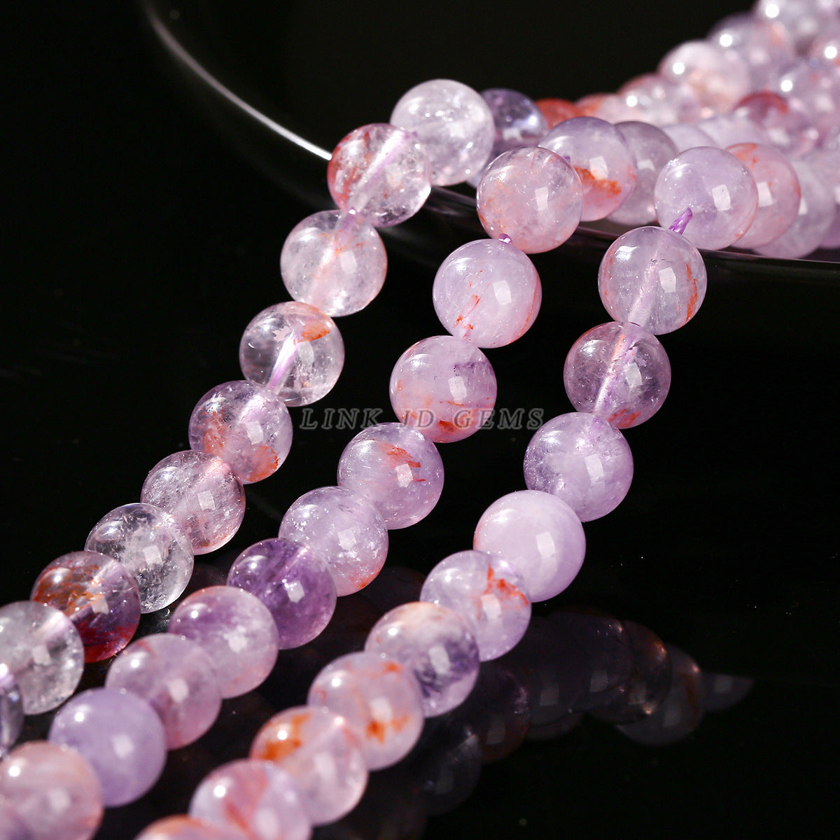 ファンタジーパープルカルセドニー 連材 6/8/10/12mm