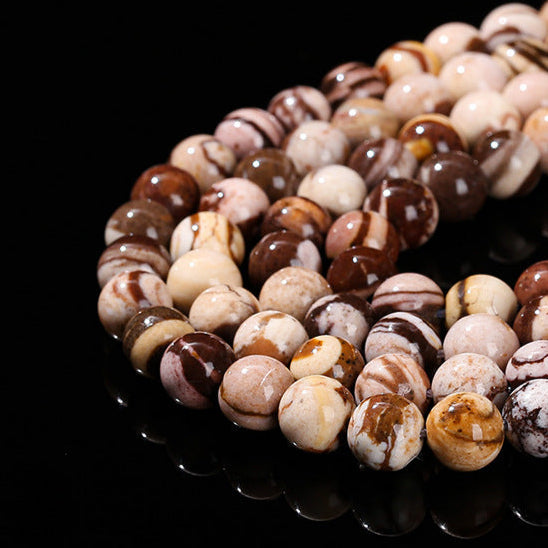 オーストラリアのゼブラストーン 連材 6/8/10/12mm