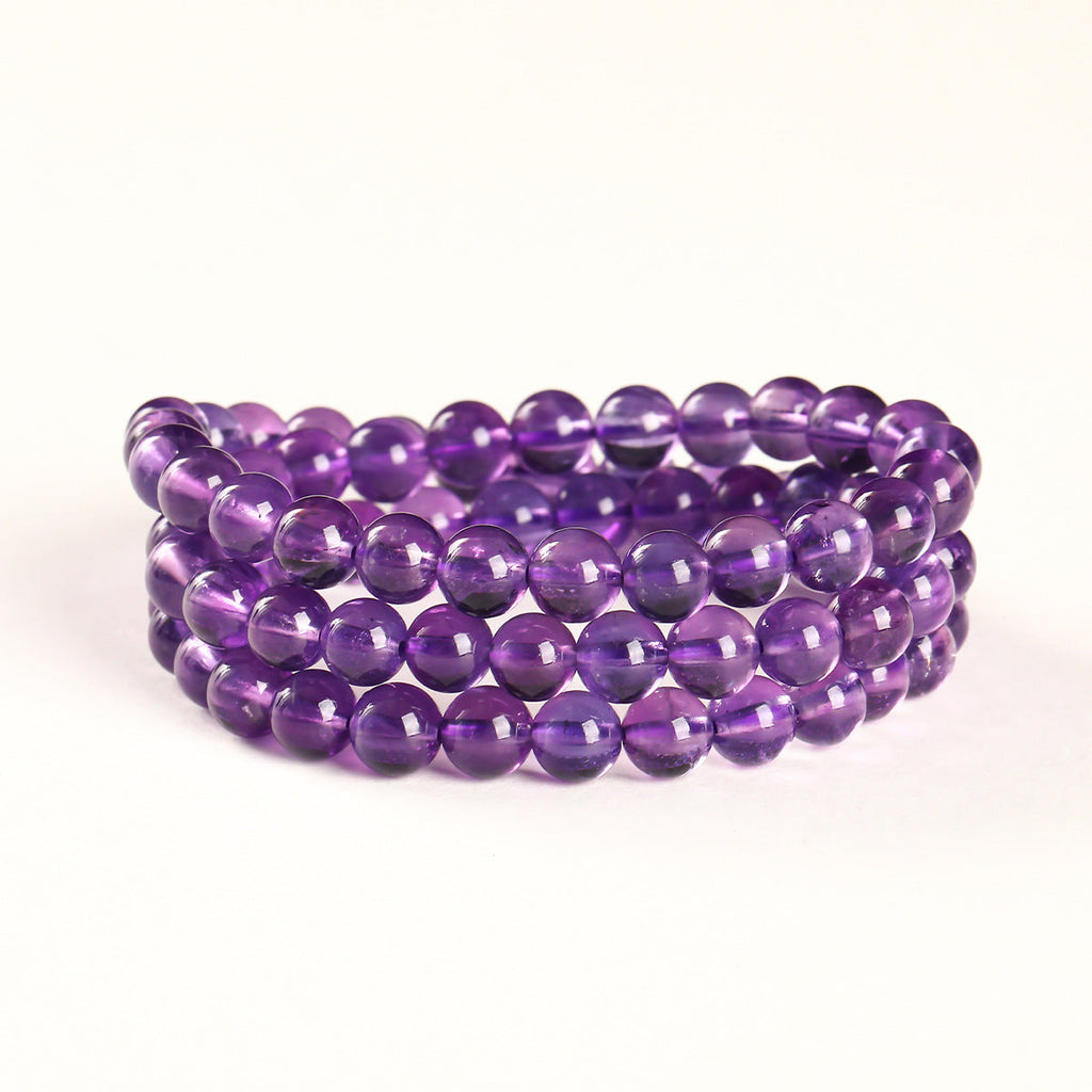 ウルグアイ産アメジスト  ブレスレット 7~12mm