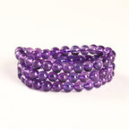 ウルグアイ産アメジスト  ブレスレット 7~12mm