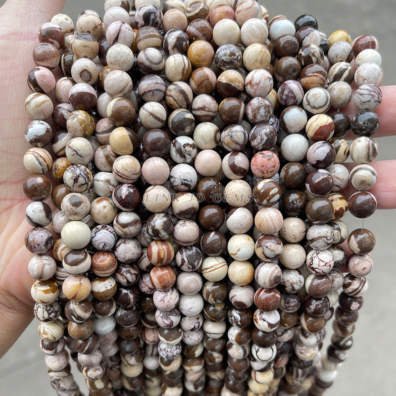 オーストラリアのゼブラストーン 連材 6/8/10/12mm