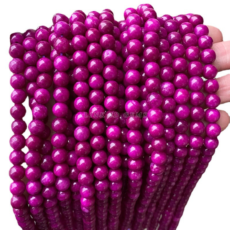 紫色のカルセドニー 連材 6/8/10/12mm