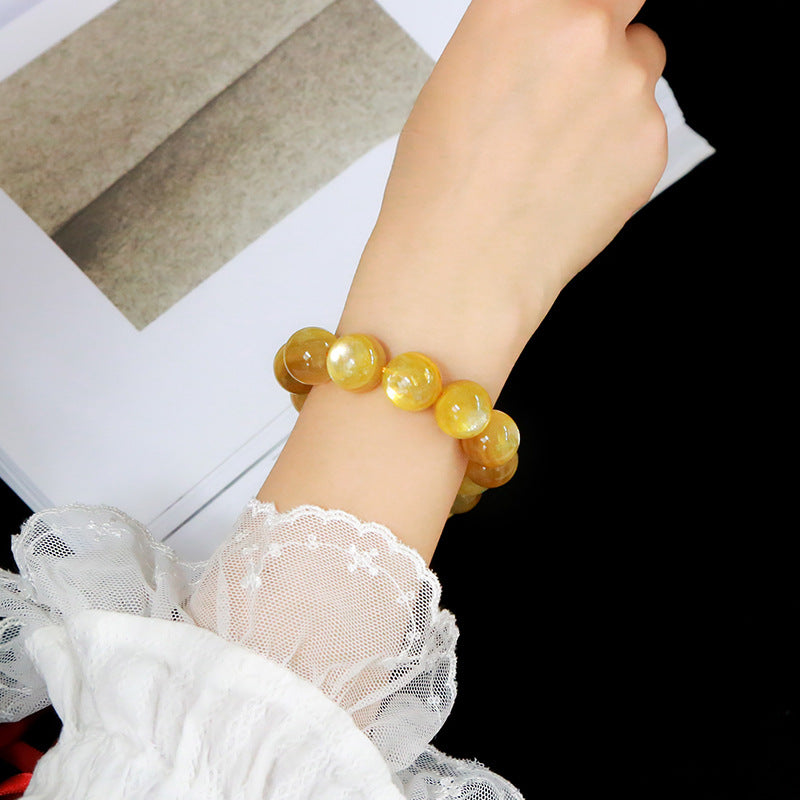 金リチウム雲母 ブレスレット 7~12mm – KETANSTONE ケータン天然石