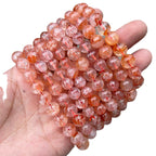 レッドガムフラワー  ブレスレット 7~12mm