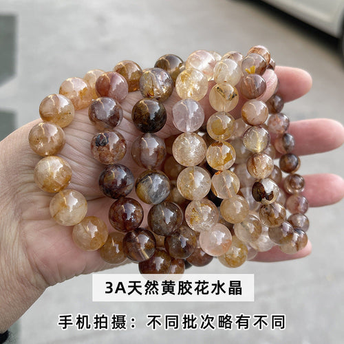 イエローガムフラワー  ブレスレット 7~12mm