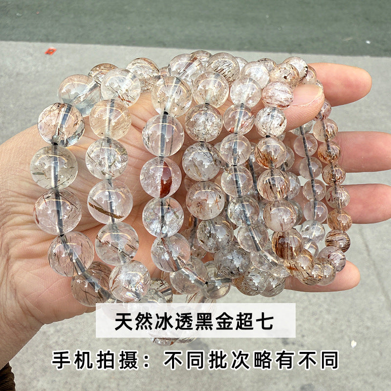 ブラックゴールドスーパーセブン ブレスレット 7~12mm